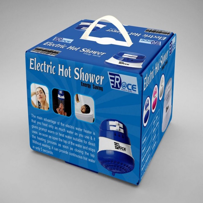 Hot Shower Blue Race -Instant Hot Shower with